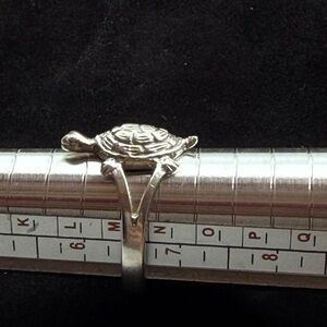 925 Sterling Silver Ring - Turtle - size 6.75